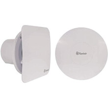 XPELAIR C4S SIMPLY SILENT "CONTOUR" INTERMITTENT EXTRACT FAN, STANDARD -  ROUND + SQUARE BAFFLES INC