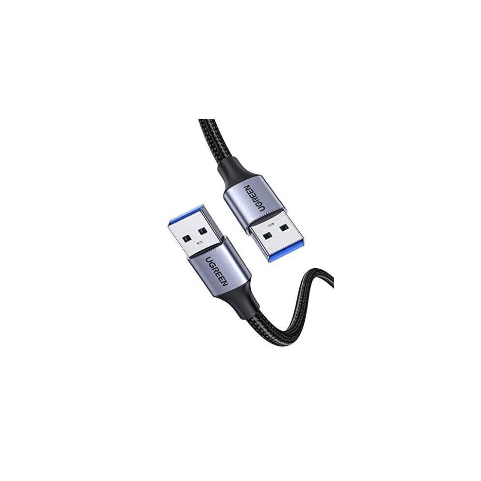 Ugreen Usb To Usb Cable A Male To A Male 3.0 Data Transfer 5Gbps Braided Usb A Lead Compatible With External Hard Drive, Game Consoles, Blu-Ray, 6957303887897