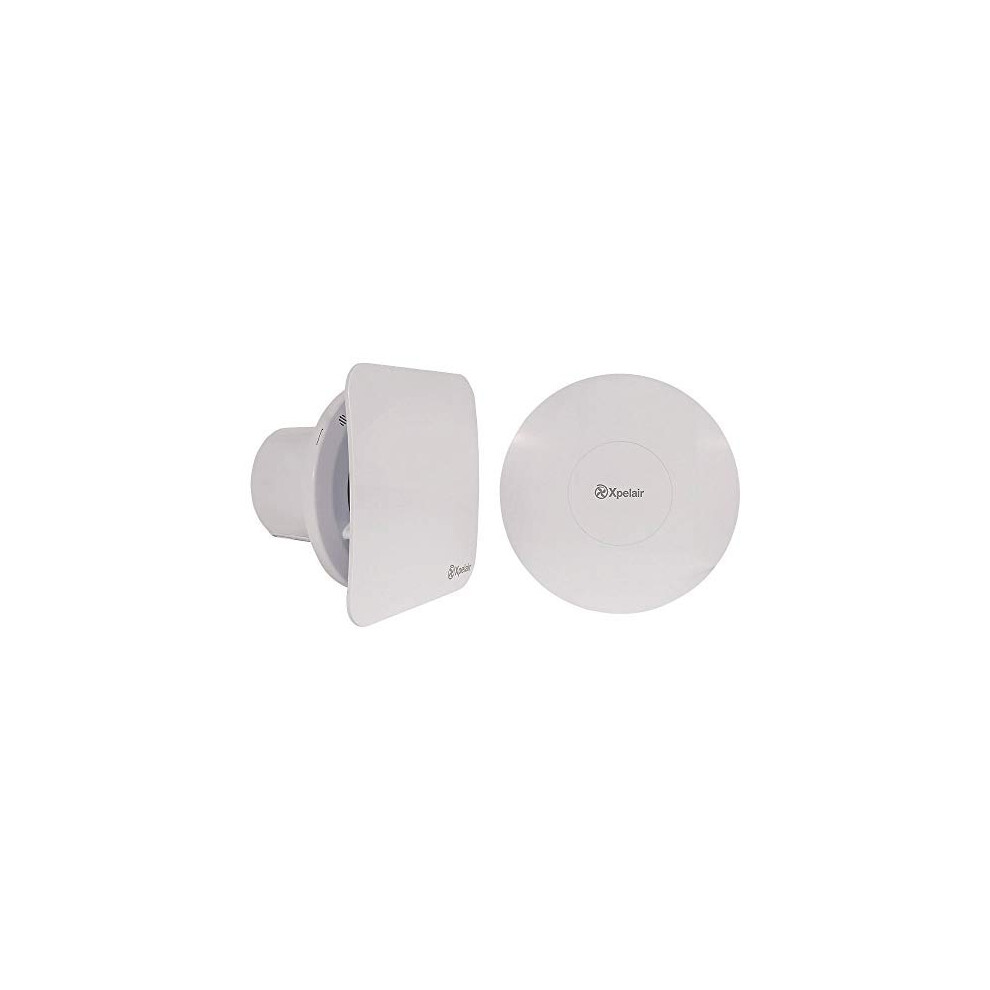 Xpelair C4HTSR Simply Silent Contour Extractor Fan With Humidistat And Timer 4"/100mm Bathroom - Square/Round, White