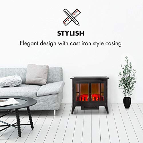 Caminetto Elettrico Klarstein Lausanne - Effetto Fiamma, Riscaldamento - Foto 6