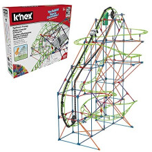 K'NEX 51438 Typhoon Frenzy Roller Coaster Building Set, 2-in-1 Model Colourful Construction Set for Boys and Girls, 19 Foot Construction Toy, 640 Piec