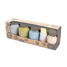 Dantoy Bio Stacking Cups, 7 pcs - Eco-Conscious Toys Made from Sugarcane