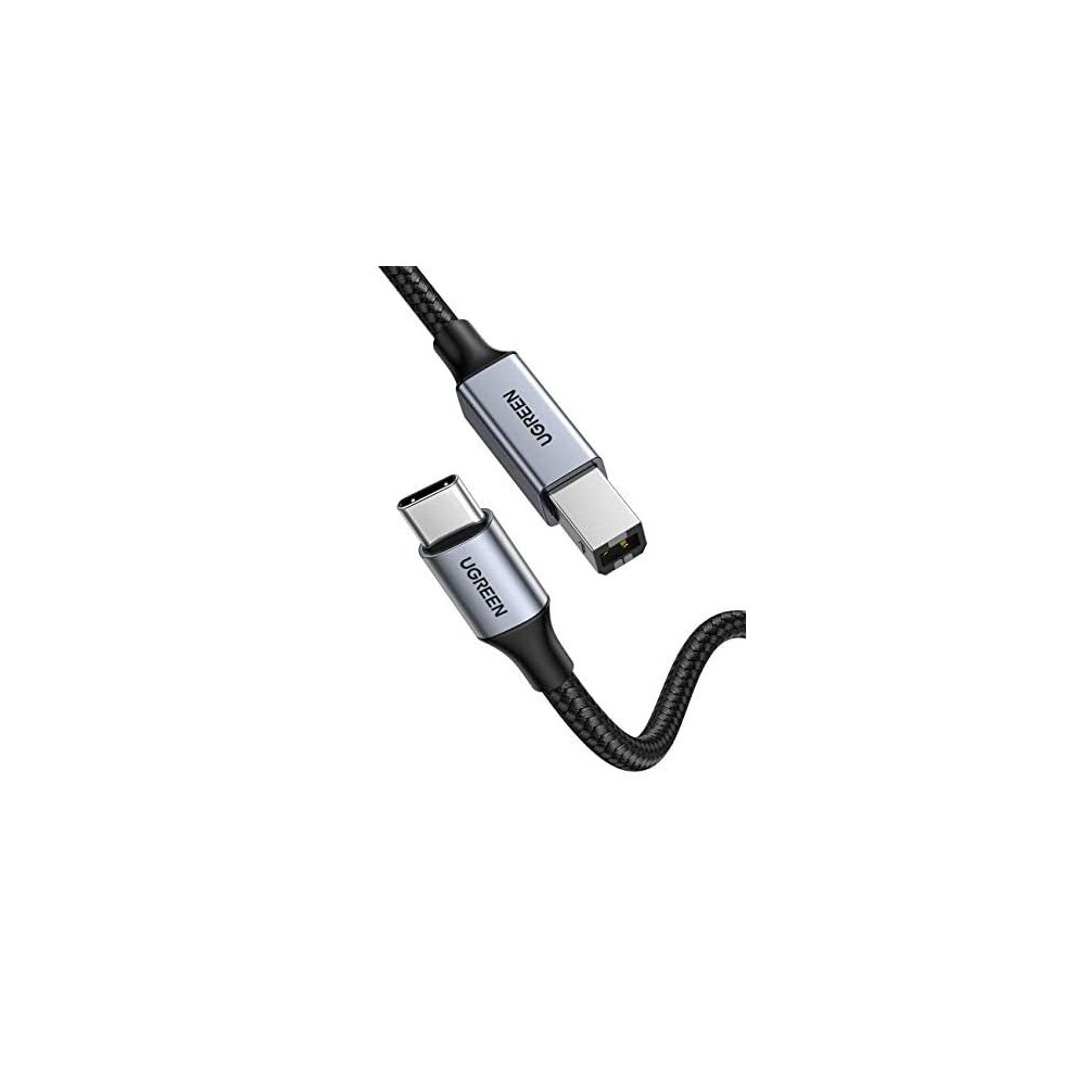 Ugreen Usb C To Usb B Printer Cable Type C To B Male Braided Midi Dj Audio Lead High Speed Compatible With All Usb B Devices Hp Epson Dell Label 6957303888054