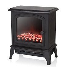 Warmlite WL46021 Mable Electric Compact Stove Fire with Adjustable Thermostat Control, Realistic LED Flame Effect, Overheat Protection