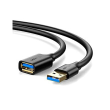 UGREEN USB-A 3.0-Verlängerungskabel Stecker auf Buchse, 3 m - Schwarz