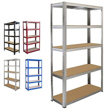 Heavy Duty Metal Garage Shelving Racking Unit Storage Rack Boltless Shelf Freestand 5 Tier Shelving 150cm x 70cm x 30cm (Galvanize)