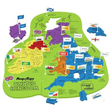 Imagimake Mapology United Kingdom - County Shaped Puzzle Pieces - Educational Toy for Boys and Girls Above 5 Years