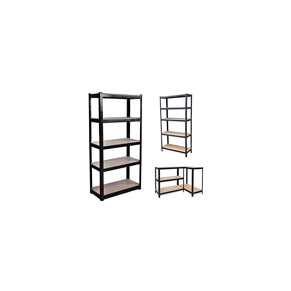 Shelving Unit for Garages and Sheds 150x70x30cm Racking Storage Shelves Strong Metal Shelving 5 Tier Boltless Garage Shelving Storage Unit Adjustable