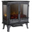 Warmlite Warmlite WL46027 Carlisle Electric Fireplace, Panoramic Window, Black 1