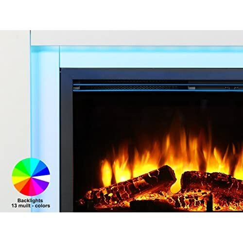 Endeavour Fires Castleton Electric Fireplace Suite 7day Programmable Remote Control 1