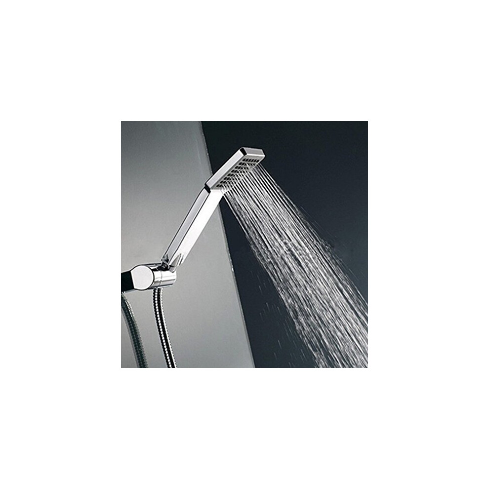 Square High Pressure Shower Head, Woopower Rainfall Universal Hand Held Water Saving Bathroom Handshower