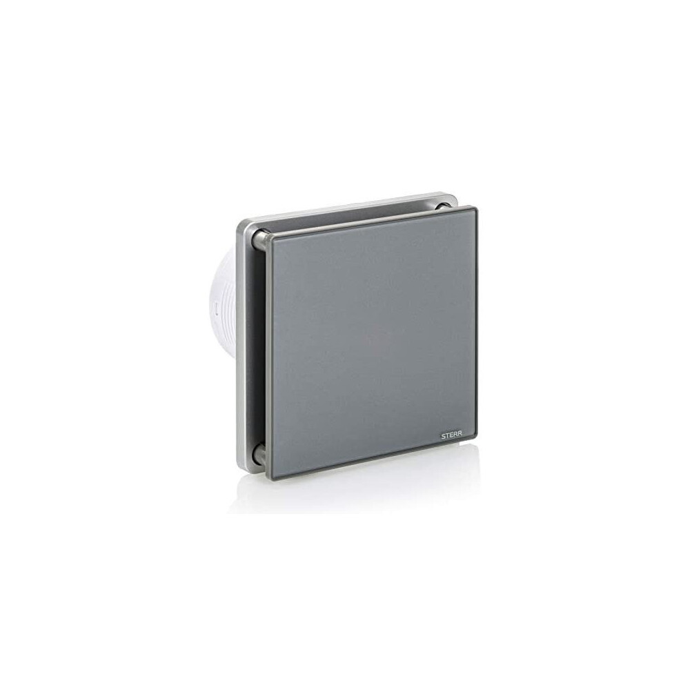 Sterr - Grey Bathroom Extractor Fan With Timer 100 Mm / 4" - Bfs100t-G 5907769821196