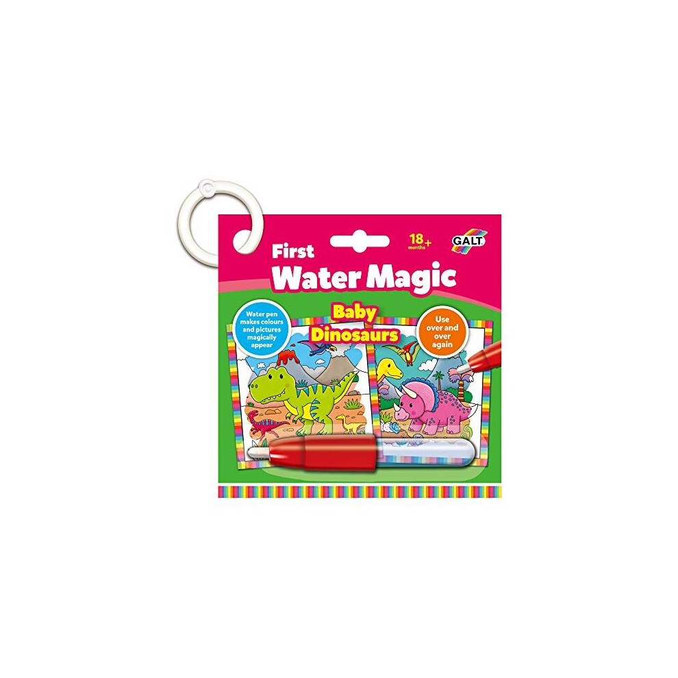 Galt Toys, First Water Magic - Baby Dinosaurs, Kids Colouring Book, Ages 18 Months Plus