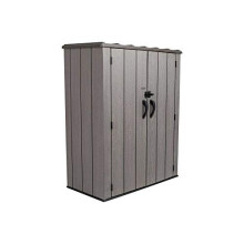 Lifetime 60209 Vertical Storage Shed (53 Cubic feet), Roof Brown, 74 x 142 x 174 cm