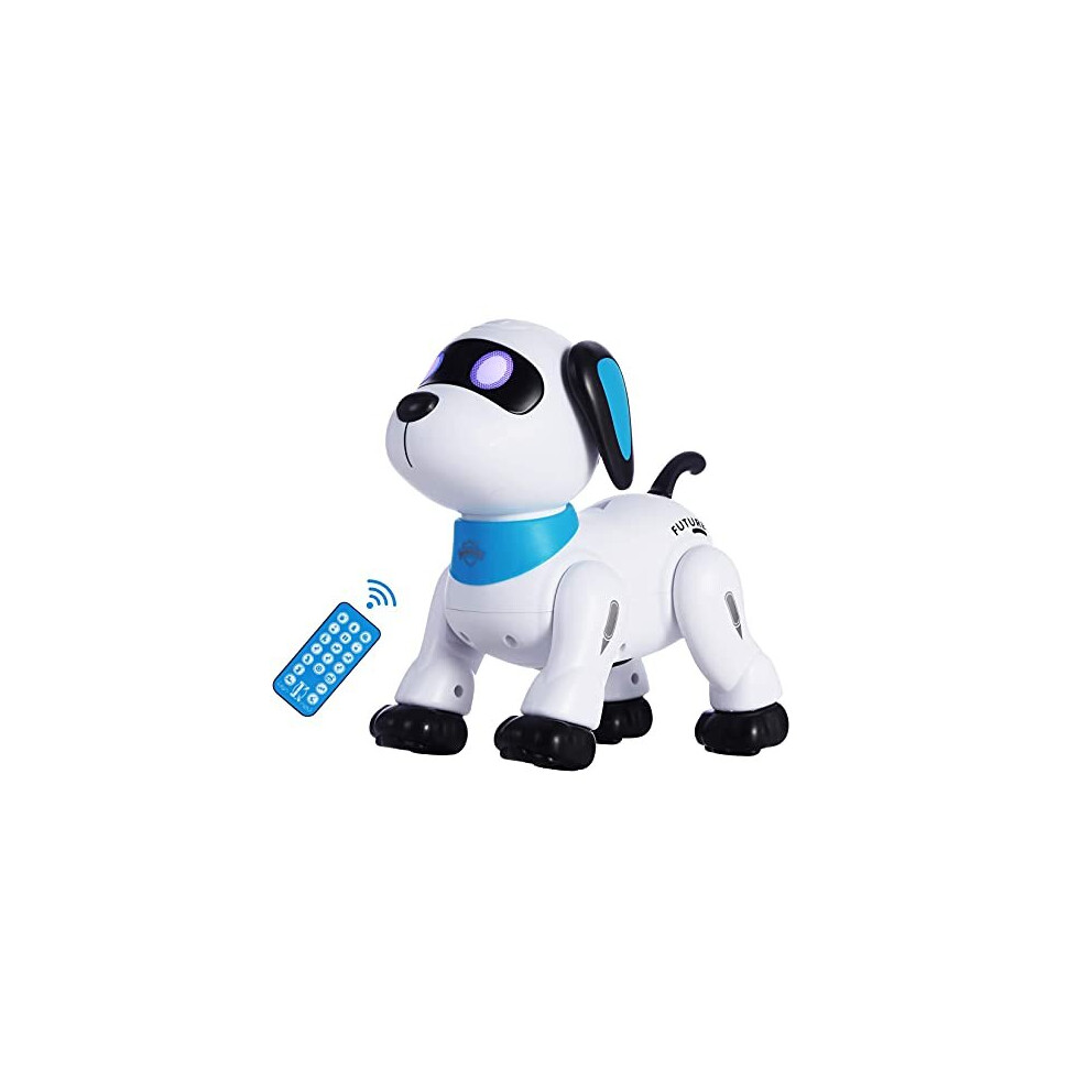 Yiman Remote Control Robot Dog Toy, Programmable Interactive & Smart Dancing Robots For Kids 5 And Up, Rc Stunt Toy Dog With Sound Led Eyes, Electronic Pets