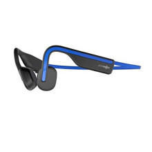 AfterShokz OpenMove Wireless Sport Headphones, Bone Conduction Bluetooth Earphones with Mic, IP55 Sweat Resistant for Running, Cycling (Blue)
