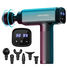 Massage Gun Deep Tissue,Powerful 30 Speeds Percussion Muscle Massager, 2600mah Electric Handheld Muscle Massager Gun,Portable Fascia Gun with 6 Massag