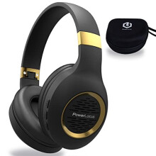 Bluetooth Headphones Over-Ear, PowerLocus Wireless Headphones, Hi-Fi Stereo Deep Bass, Soft Earmuffs Foldable Headphone with Built-in Microphone, Wire