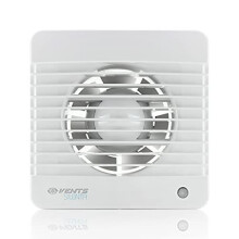 Vents Silent 100mm (4" inch) Bathroom Extractor Fan with Run On Timer, Energy Saving and Quiet - Universal White Shower Wall Ceiling Mounted kitchen M