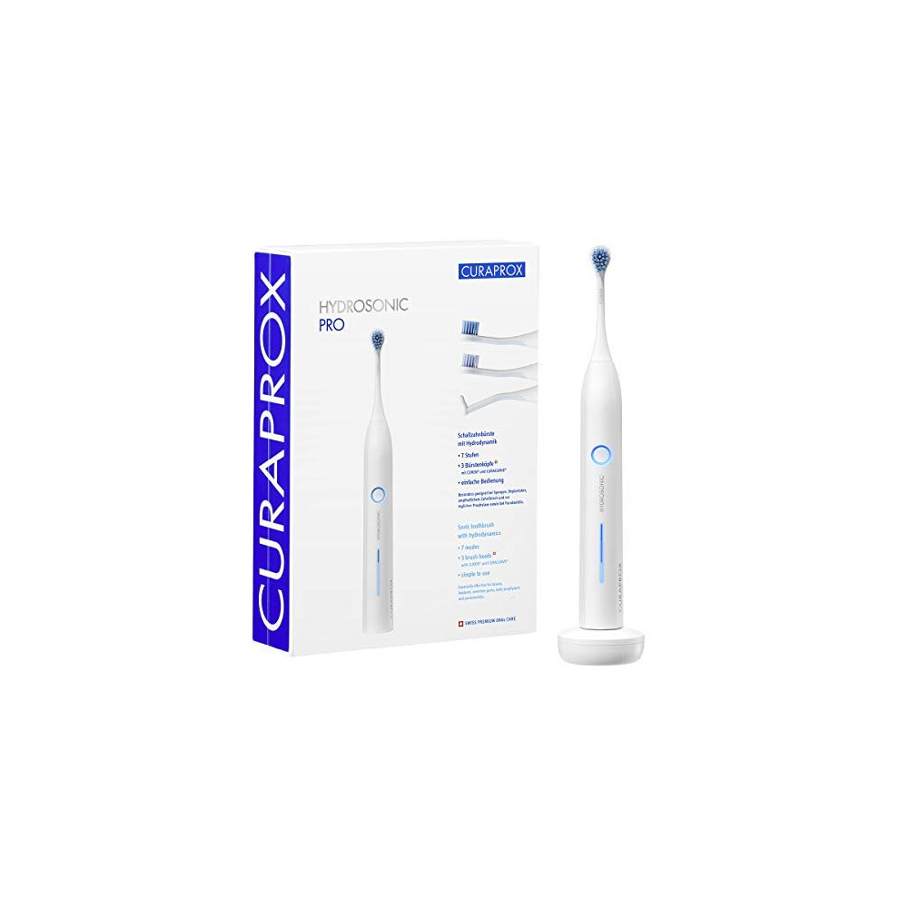 Curaprox Hydrosonic Pro Sonic Toothbrush - Curaprox Electric Toothbrush for Adults with 7 Cleaning Levels