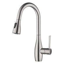 CREA Kitchen Tap with Pull Out Spray, Kitchen Mixer Tap with Dual Function, 360 Swivel Mixer Tap for Kitchen Sink, Single Handle Kitchen Sink Mixer T
