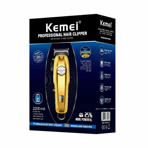 Kemei-1984 Επαναφορτιζόμενη ηλεκτρική μηχανή κουρέματος υψηλής απόδοσης T-Blade 1