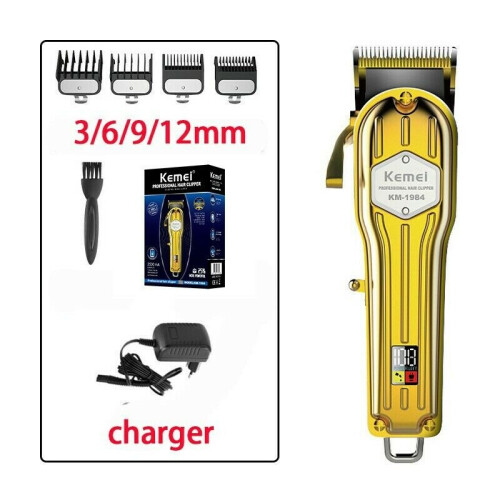 Kemei-1984 Rechargeable Electric Hair Clipper High Performance T-Blade