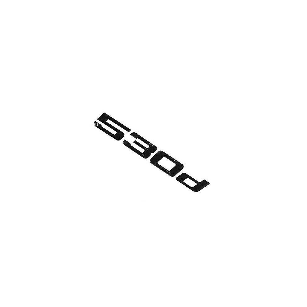Bmw 530D Rear Lettering For Lid Trunk, Badge, Emblem, 5 Series, Gloss Black 6425720539557