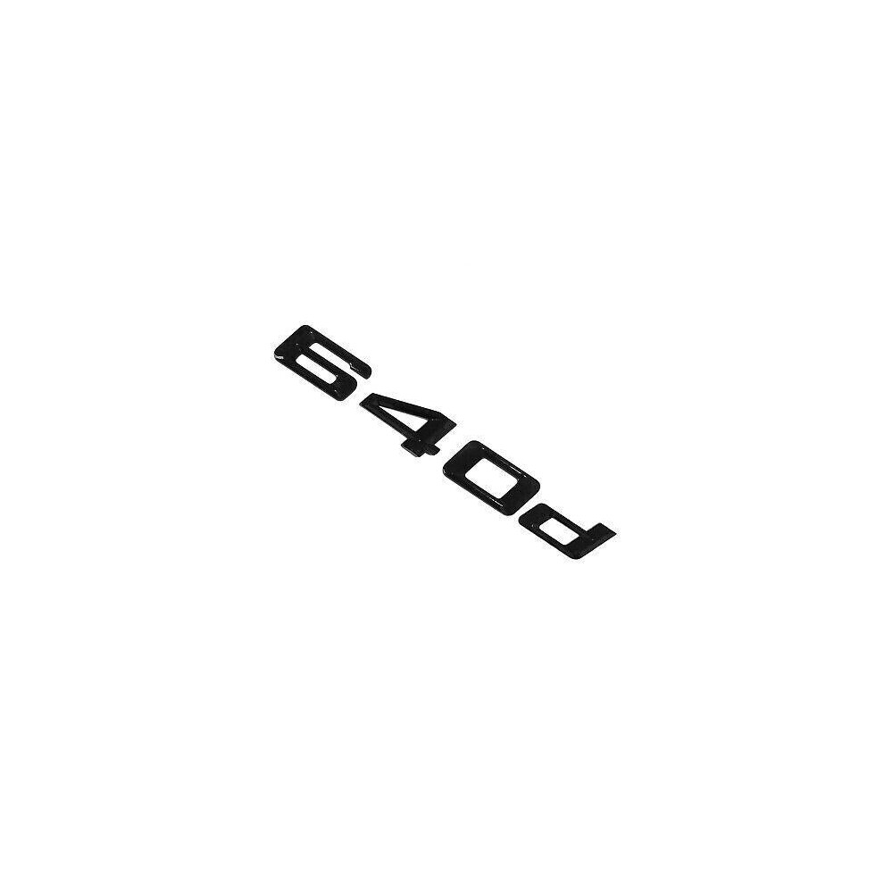 Bmw 640D Rear Lettering For Lid Trunk, Badge, Emblem, 6 Series, Gloss Black 6425734884810