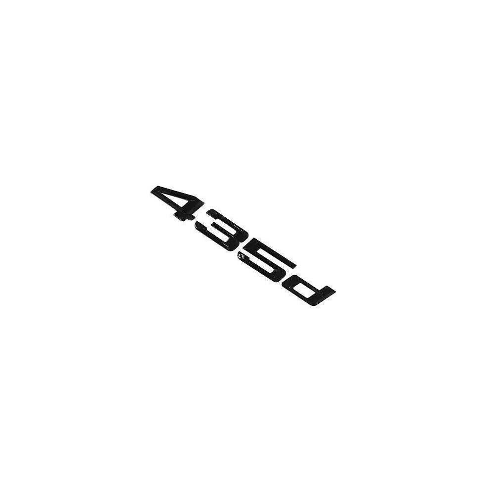 Bmw 435D Rear Lettering For Lid Trunk, Badge, Emblem, 4 Series, Gloss Black 6425723360318