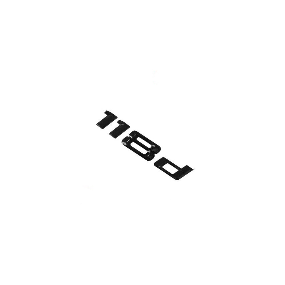 Bmw 118D Rear Lettering For Lid Trunk, Badge, Emblem, 1 Series, Gloss Black 6425712846861