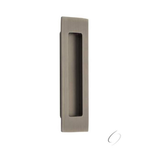 Emtek 220306US15A Modern Rectangular Flush Pull, Antique Nickel
