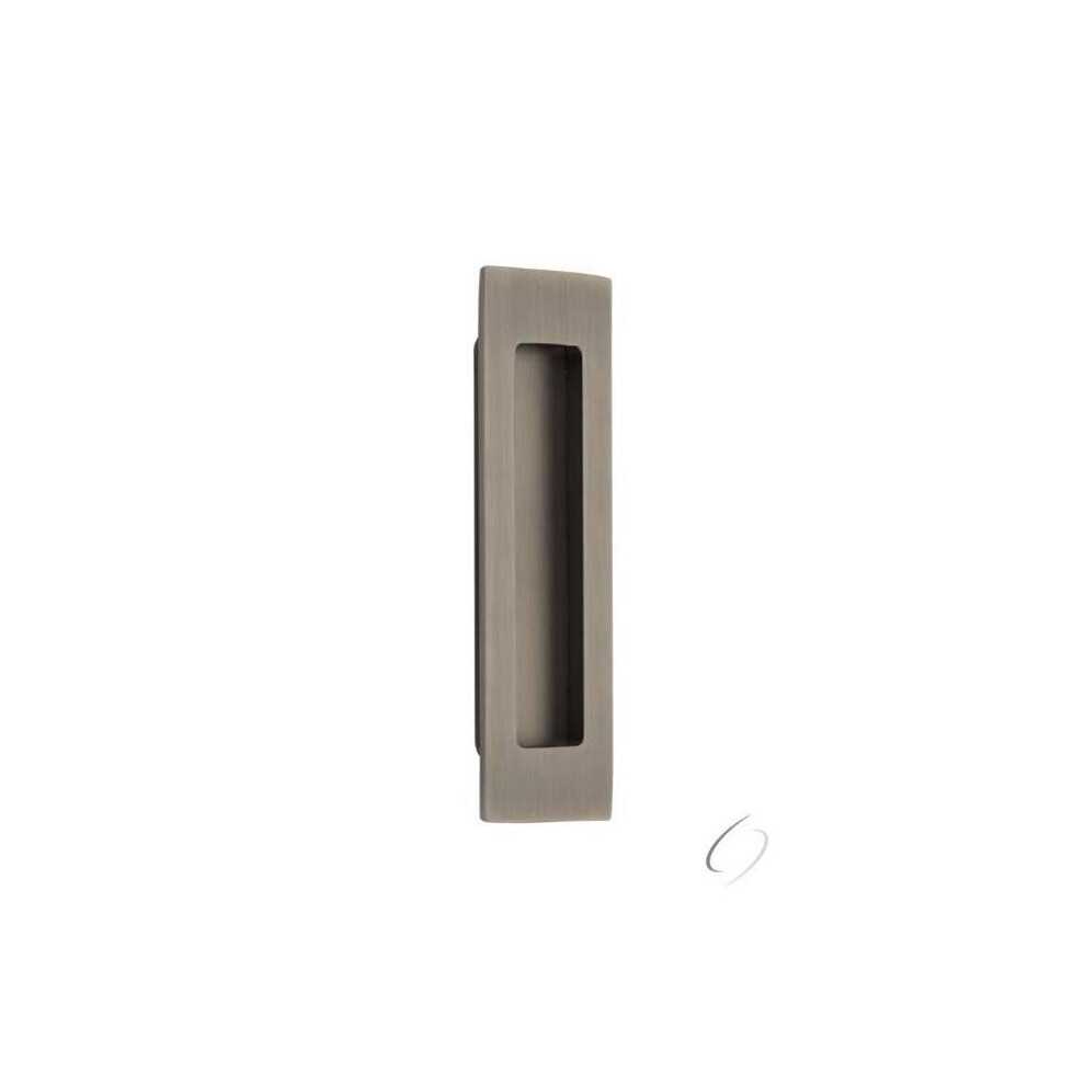 Emtek 220306Us15a Modern Rectangular Flush Pull, Antique Nickel 738505030818