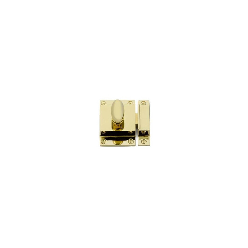 Emtek 2270US3 2.25 x 2 in. Cabinet Latch, Polished Brass-image-OPC-P8VGDN9-NEW