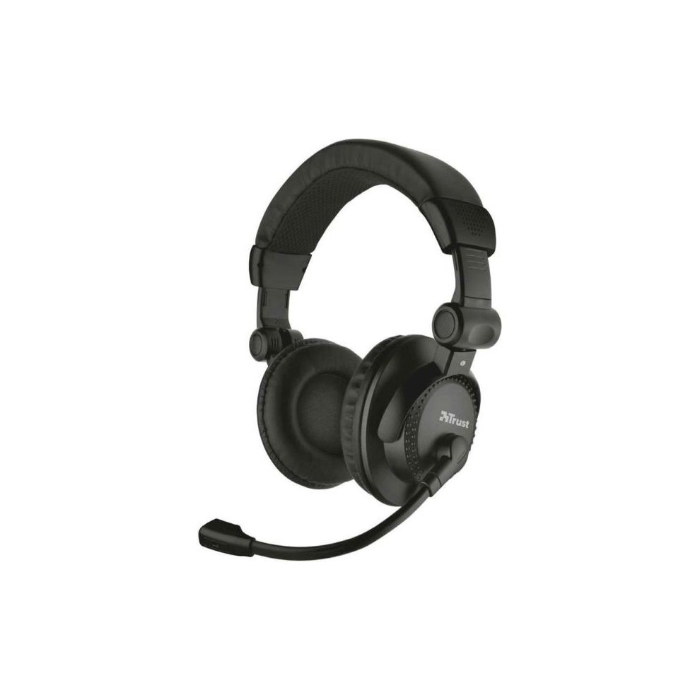 Trust Como Over-Ear Headset For Pc And Laptop 3.5Mm Jack Built In Microphone 8713439216585