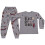 (2-3 Years, Grey) Boys Rocket Blast Off Grey Pyjamas Sleepwear Set 4