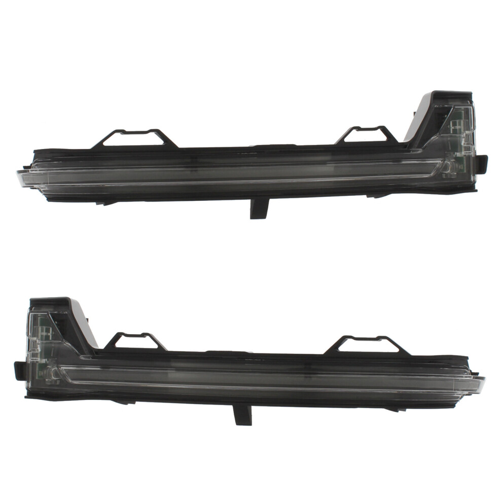 Peugeot 208 Hatchback 2019-> Clear Led Wing Door Mirror Indicators Drivers & Passenger Side Light 5056501431640