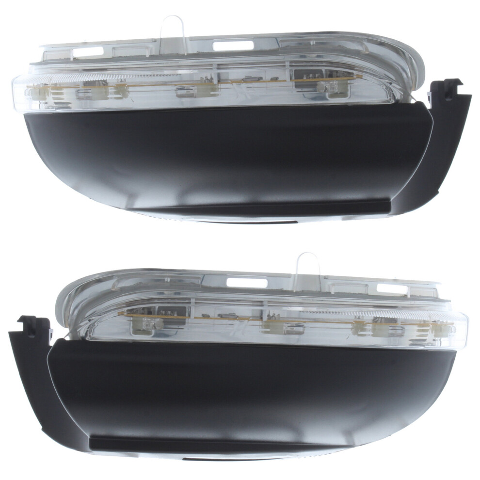 Volkswagen Golf Mk6 Vi Convertible 2011-2017 Clear Led Wing Door Mirror Indicators Drivers & Passenger Side Light 5056501431527
