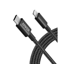 Anker New Nylon USB-C to Lightning Charging Cord for (6ft, MFi Certified) for iPhone 13/13 Pro/12 Pro Max /12/11 /X/XS/XR/ 8 Plus/AirPods Pro, Suppo