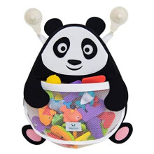 Nooni Care Bath Toy Organiser Bathroom Storage Basket for Baby Toys, Large Organiser Hanging Storage Bag, Panda Mesh Net Basket Shower Caddy for Kid