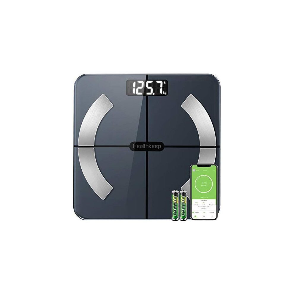 Healthkeep Scales For Body Weight, Bathroom Weighing Scale For Body Weight Stones And Pounds, With Bmi Scales Muscle Weighing Composition Analyze