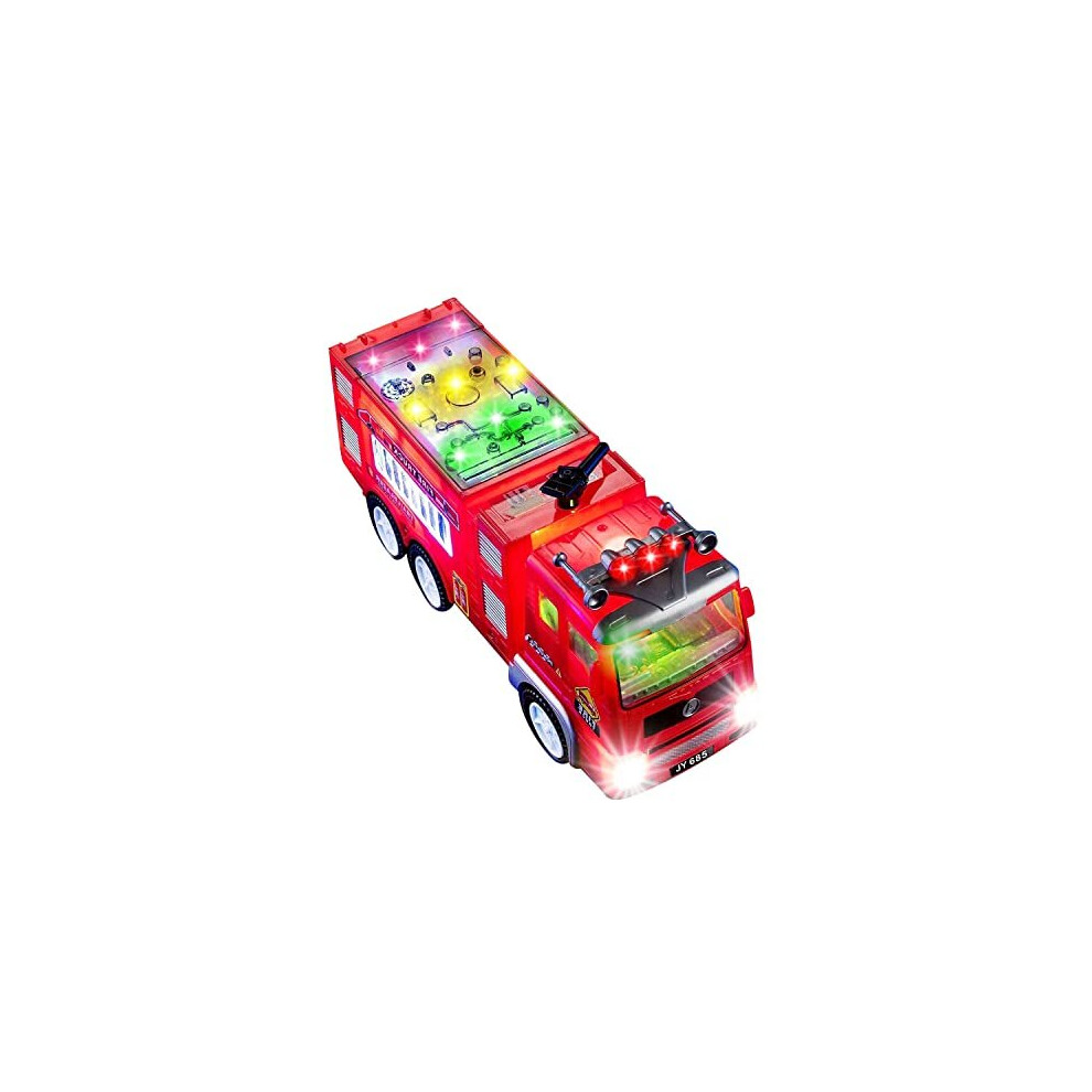 Electric Fire Truck Toys for 2-12 Year Old Boys,3D Lightning firetrucks for Boys Toys for 3-11 Year Old Boys Gifts for 2-12 Year Old Boys