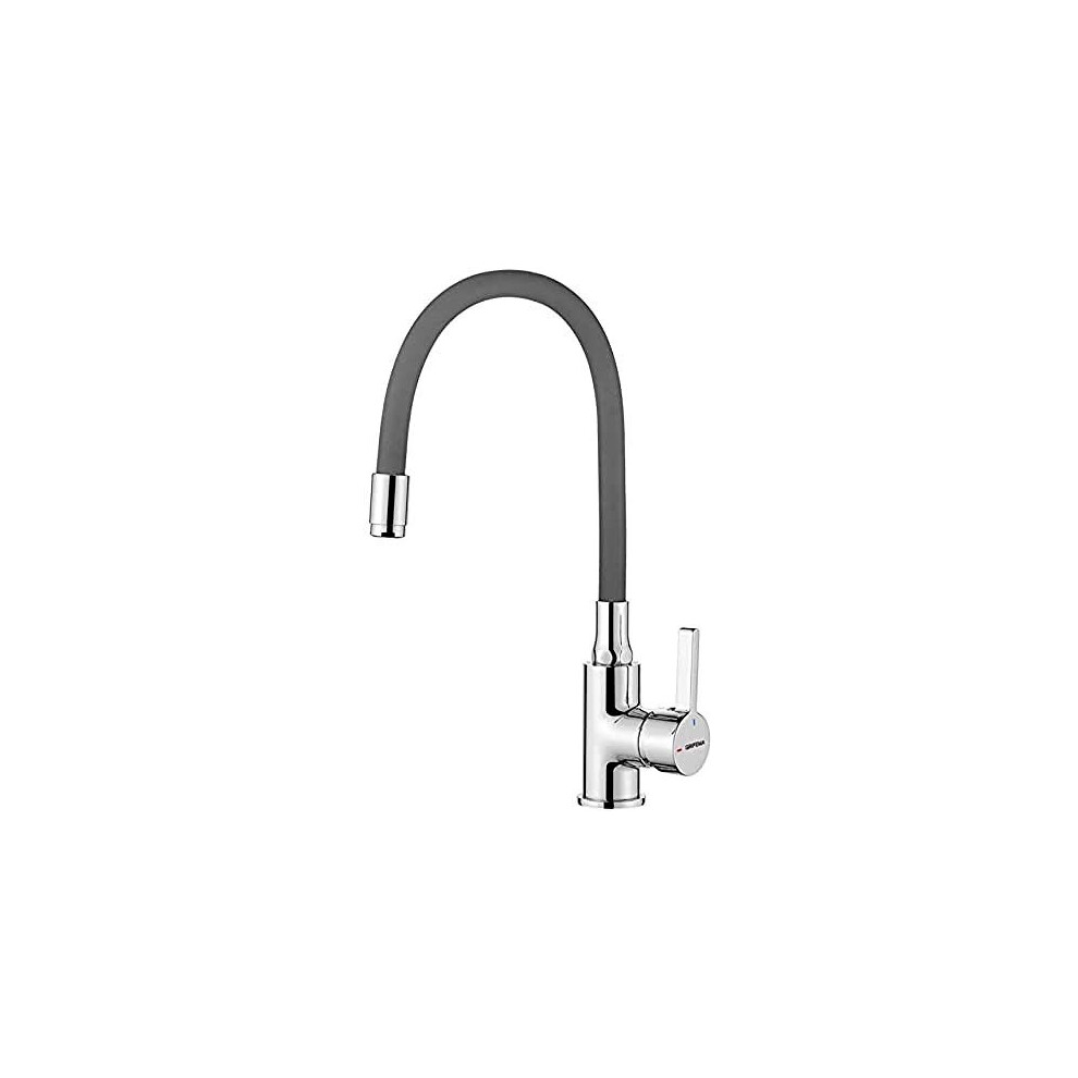 GRIFEMA GRIFERÃA DE COCINA-G4002-9 Kitchen Sink Mixer Tap with Flexible Spout, Grey, Chrome