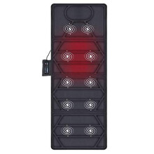 Snailax Full Body Massage Mat with Heat - 10-Motor Back & Neck Massage, 2 Heating Pads, Flexible Foldable Mattress Pad for Bed, Sofa, Recliner