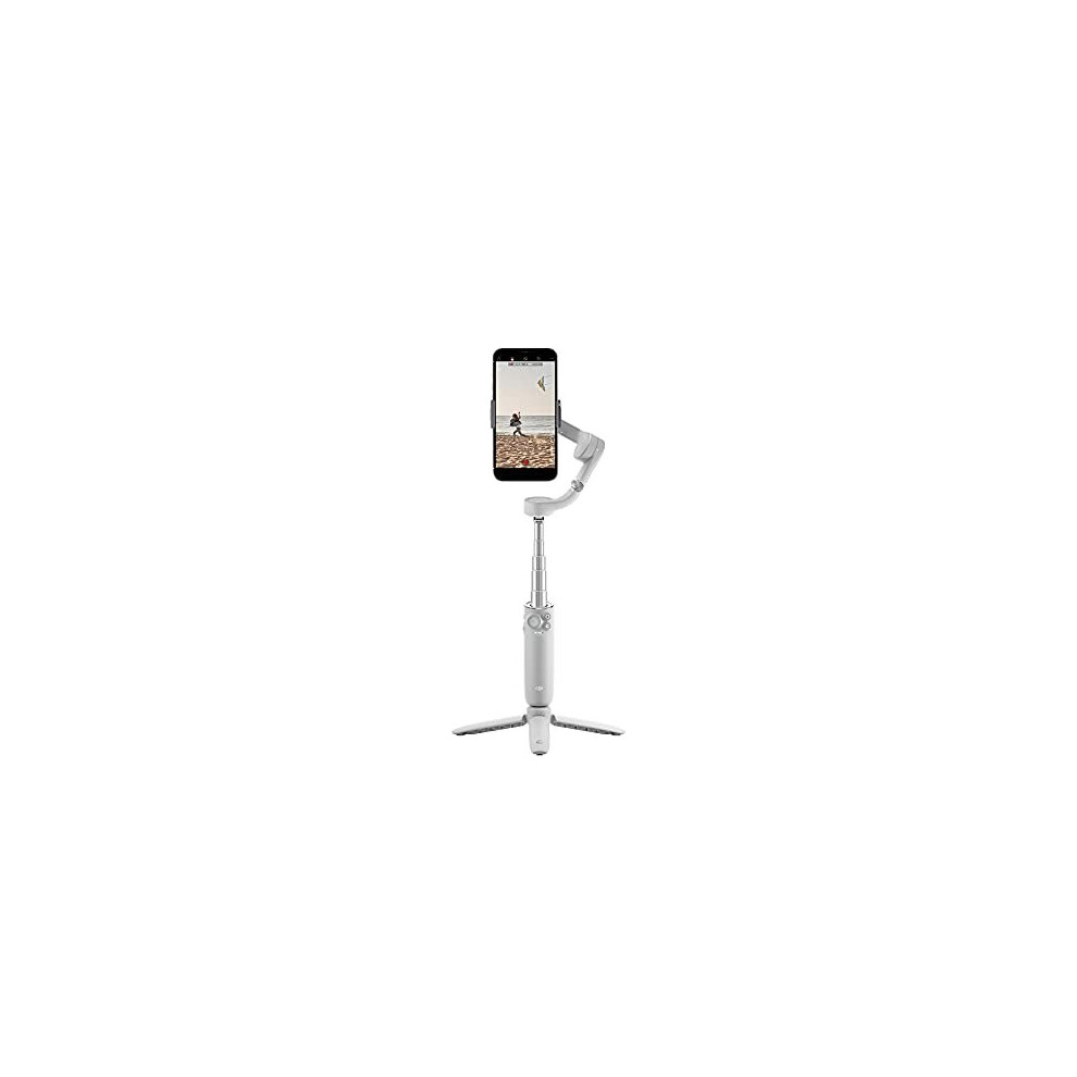 DJI OM 5 Smartphone Gimbal Stabilizer, 3-Axis Phone Gimbal, Built-In Extension Rod, Portable and Foldable, Android and iPhone Gimbal with ShotGuides,