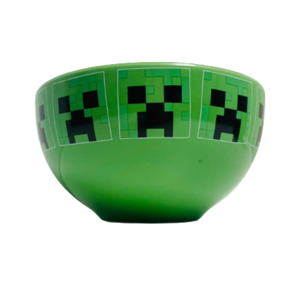 (Bowl) Minecraft Mug & Cereal Bowl Kids Breakfast Creeper