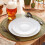 (18 Pcs Dinner Set, White) Luminarc 18pc Black White Opal Glass Dinner Set 1