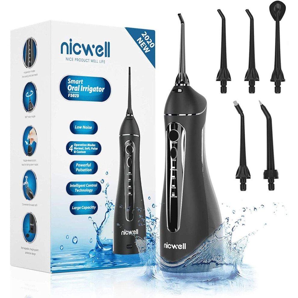 Nicwell Water Flossers For Teeth Cordless Oral Irrigator Dental