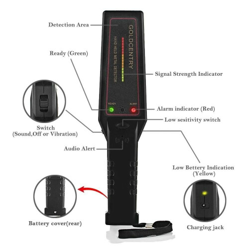 Metal Detector Portable High Sensitivity Metal Finder Handheld Scanner 1