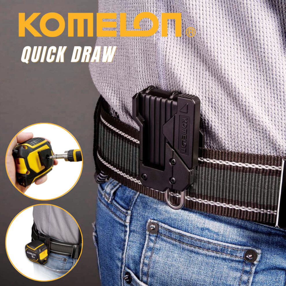 Komelon Quick Draw Universal Tape Measure Belt Clip Holster- Kqd2 8803005002602